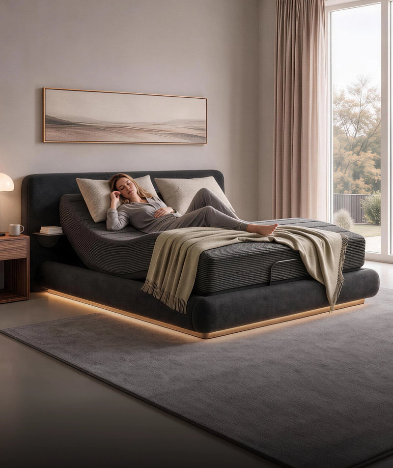 Smart Quad-Motor Adjustable Bed Base
