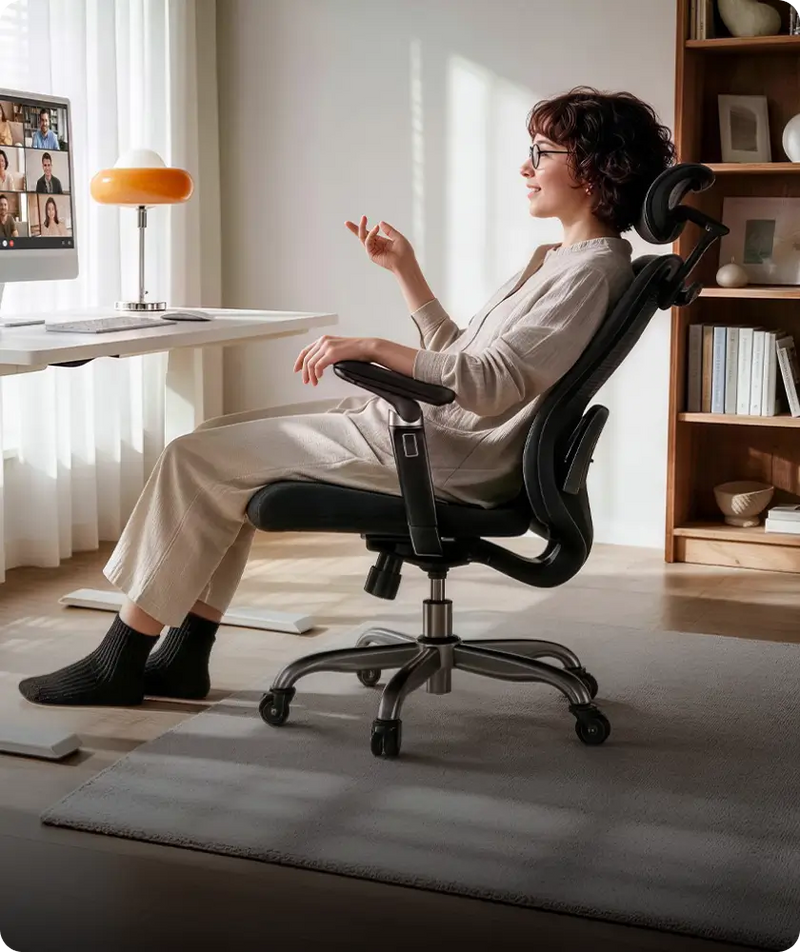 FlowLift™ Ergonomic Office Chair with 6D Armrests