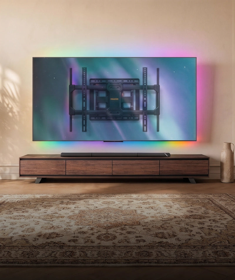 Full-Motion TV Mount with Ambient Lighting